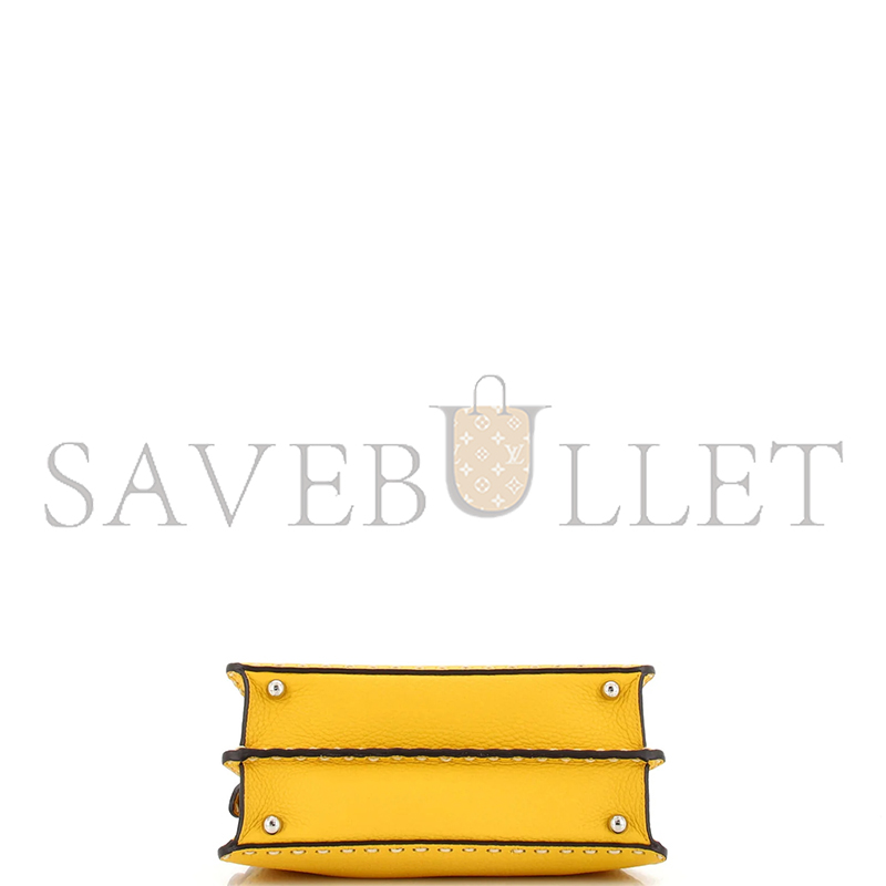 F**di selleria peekaboo iseeu bag leather yellow (27*20*11cm)